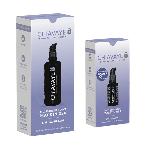 Premium Personal lubricant - 3.5 oz. & 30 ml. Combo Pack Chiavaye Premium Personal lubricant - 3.5 oz. & 30 ml. Combo Pack Chiavaye
