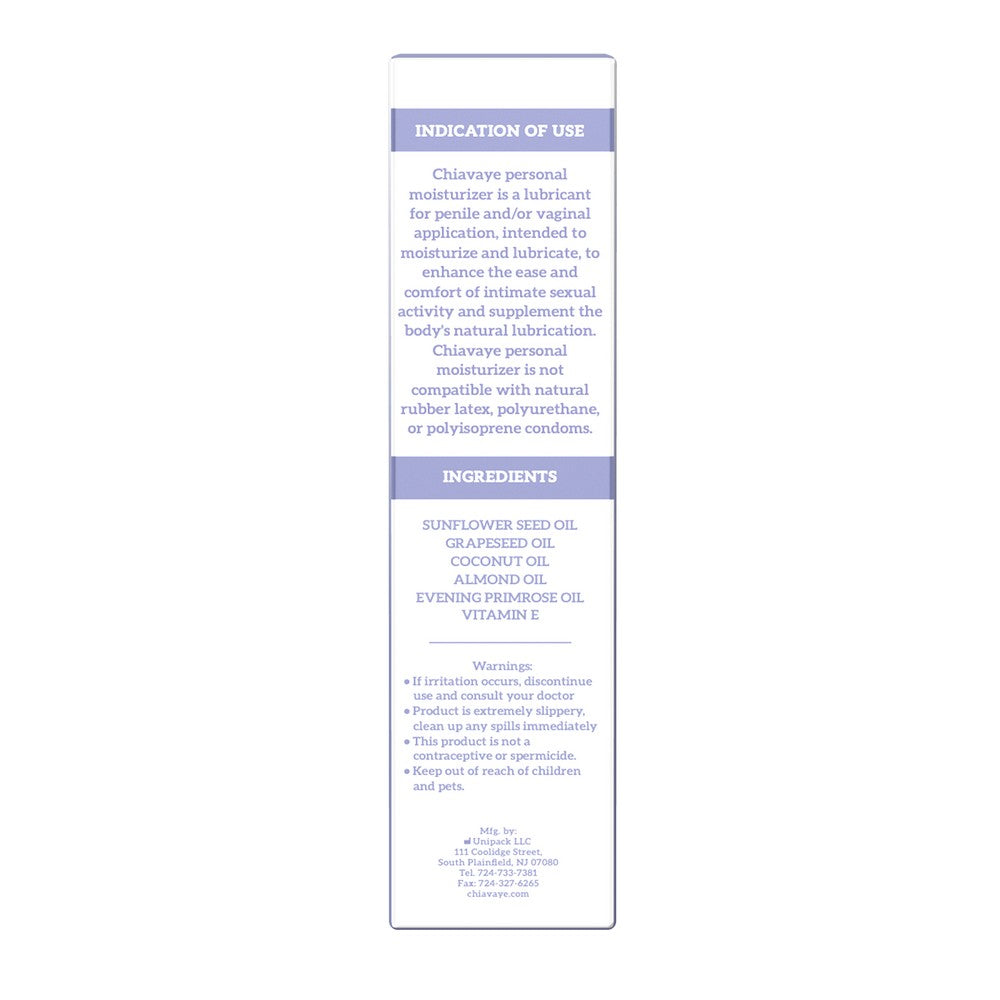 Premium Personal Moisturizer & Lubricant - Multi-Use Product 30ML Chiavaye Premium Personal Moisturizer & Lubricant - Multi-Use Product 30ML Chiavaye